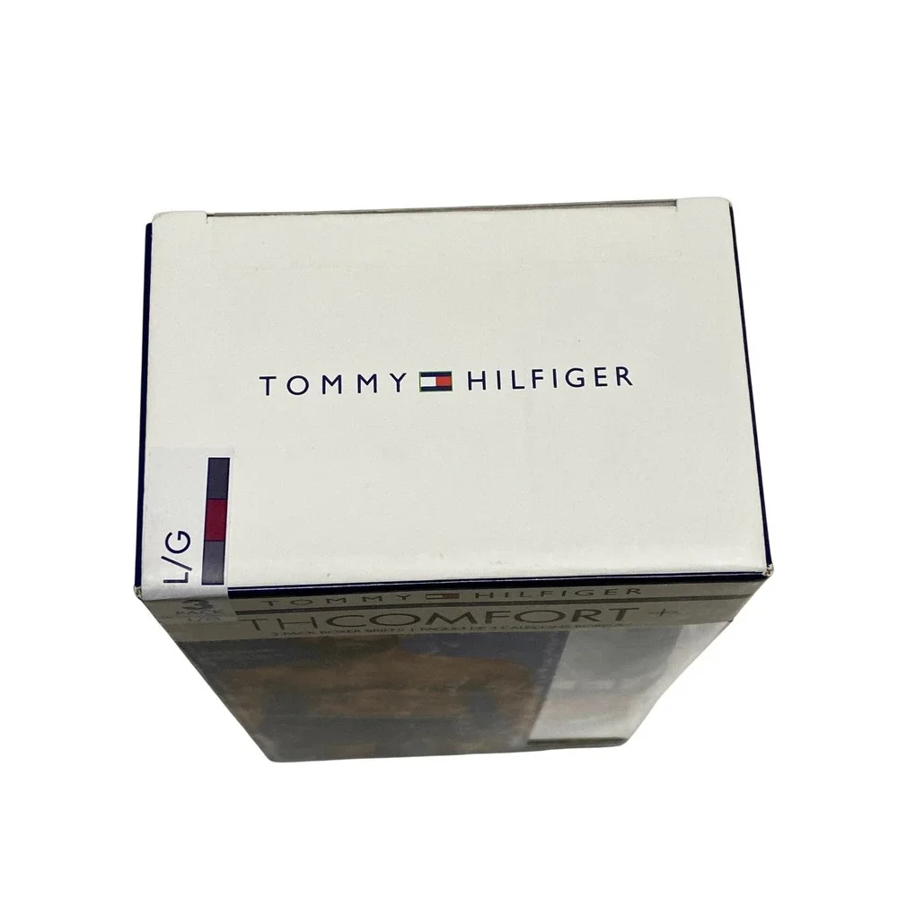 Tommy Hilfiger Mens 3Pack TH Comfort+ Boxer Briefs Microfiber Gry Red Blk M NWT